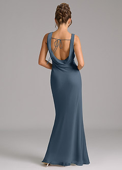 Azazie Rylina Bridesmaid Dresses Neptune Mermaid Pleated Chiffon Dress image6