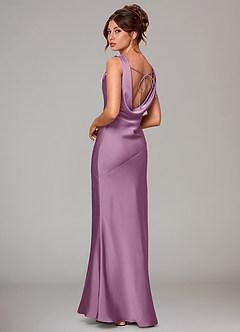 Azazie Rylina Bridesmaid Dresses Wisteria Mermaid Stretch Satin Dress image4