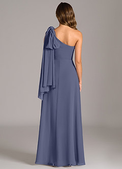Azazie Tella Bridesmaid Dresses Stormy A-Line One Shoulder Chiffon Dress image7