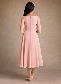 Azazie Durant vestidos de madre de la novia Vestido de Rosetón de Gasa de Corte En A con Plisado image3