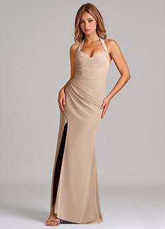 Azazie Emeria Suknie dla druhen Syrena Dekolt w kształcie serca Szyfon Do ziemi Sukienka image1