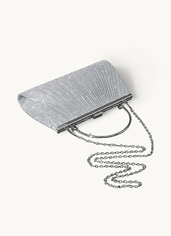 front Glitter Pleated Handbag