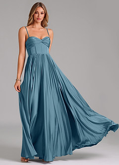 Azazie Tyla Bridesmaid Dresses Bermuda A-Line Sweetheart Neckline Stretch Satin Dress image5