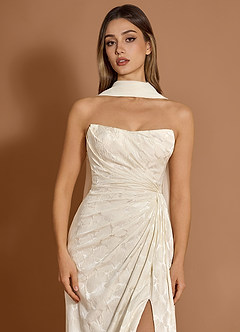 Vestido Blanco Francés Largo Caelia image5