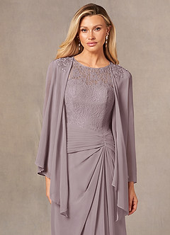 front Azazie Bijpassende Kleur Moxie Chiffon Wrap
