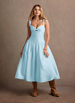 Robe Mi-Longue Bleu Ciel Arwen image6