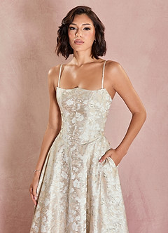 Cynda French Cream Maxi Dress image3