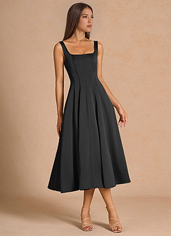 Vestido Negro Midi Nolia image5