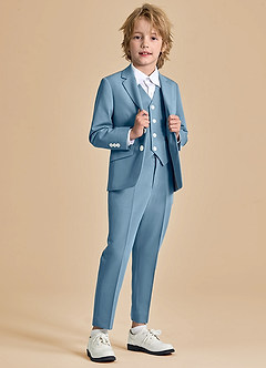 front Oliver Garçons Bleu Clair Costume 3 pièces