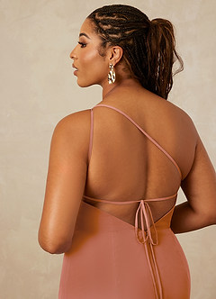 Christian Siriano Bridal for Azazie 1003 Bridesmaid Dresses MAI TAI Sheath One Shoulder Chiffon Dress image16