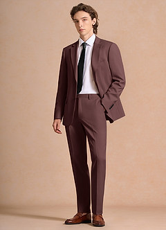 front James Espresso Structured Stretch Suit