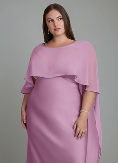 Azazie Stefania Bridesmaid Dresses Wisteria A-Line Stretch Satin Dress image14