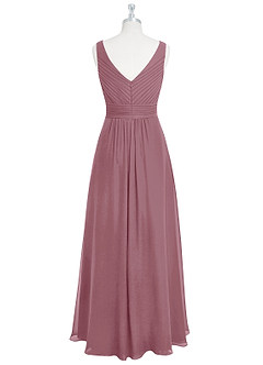 Azazie Pierrette Bridesmaid Dresses Vintage Mauve A-Line Pleated Chiffon Dress image8