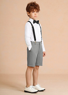 front Oliver Gris Conjunto de 4 piezas de pantalones cortos para niño