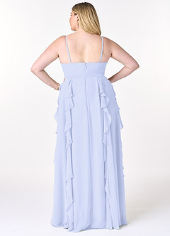 Azazie Peyton Bridesmaid Dresses Lavender A-Line Ruched Chiffon Dress image8