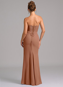 Azazie Sorrel Suknie dla druhen Syrena Gorset Szyfon Do ziemi Sukienka image2