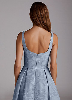 Adelie Powder Blue A-line Midi Dress image5