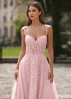 Dreamscape Blushing Pink A-line Prom Dress image6