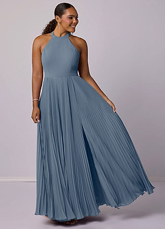 Barbie ♥ Azazie Bridesmaid Dresses Twilight A-Line Pleated Chiffon Dress image9