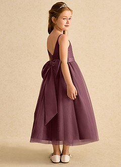 Azazie Patootie vestidos de niña de las flores Vestido de Sangrado de Tul de Corte En A con Tirante Espagueti image2