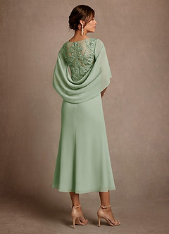 Azazie Forums Brudens mor kjoler A-Line Blonder Te-længde Kjole image2