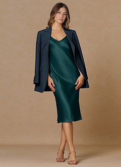 front Rowan Bleu Marine Blazer de performance à tissage raffiné