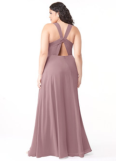 Azazie Jane Bridesmaid Dresses A-Line V-Neck Pleated Chiffon Floor-Length Dress image9