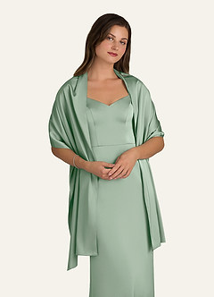 Azazie Matching Color Ireland Stretch Satin Shawl