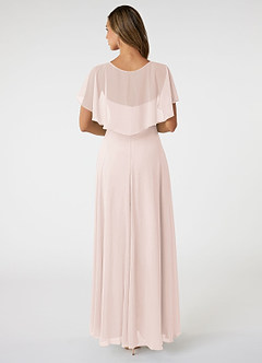 Azazie Jamie Final Sale Rose Petal A-Line Chiffon Dress image2