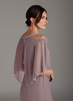 Azazie Junibee Final Sale Black Sheath Sequins Mesh Dress image5