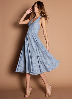 Vestido Azul Pálido Midi Soraya image2