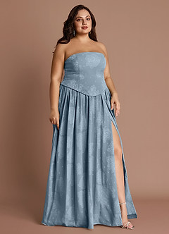 Robe Longue Bleu Poudre Isaura image10