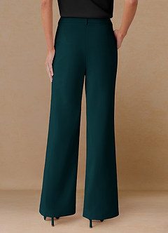 front Marina Pino Pantalones rectos de tejido refinado