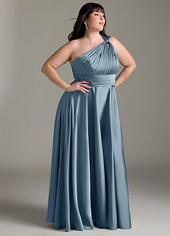 Vestido Azul Pálido Largo Charlize image12