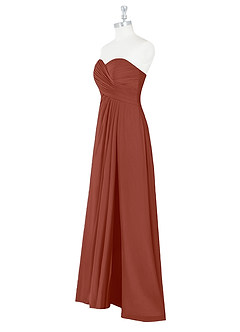 Azazie Arabella Allure Bridesmaid Dresses Auburn A-Line Sweetheart Neckline Chiffon Convertible Dress image11