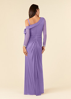 Azazie Marna Mother of the Bride Dresses Tahiti Sheath One Shoulder Mesh Dress image2