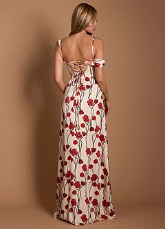 Leodis Red Poppy Maxi Dress image2