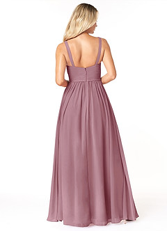 Azazie Chanel Bridesmaid Dresses Vintage Mauve A-Line Pleated Chiffon Dress image2
