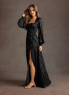Vestido Negro Largo Cerise image3