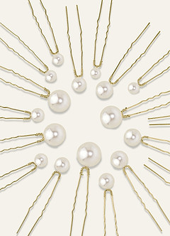 front Singular Pearl Hairpins 18pic Set