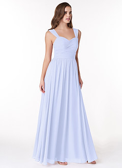 Azazie Zapheira Bridesmaid Dresses Lavender A-Line Ruched Chiffon Dress image4