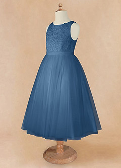 Azazie Calla Flower Girl Dresses Twilight Ball-Gown Lace Tulle Dress image9