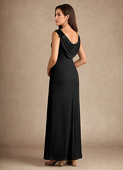 Azazie Henderson Mère de la mariée Robes Robe Trapèze en Paillettes Noir image4