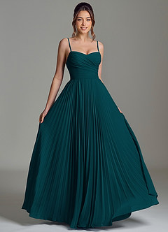 Azazie Catie Vestidos de madrinha de casamento Vestido Pinho de Chiffon de Linha A com Decote em coração image3