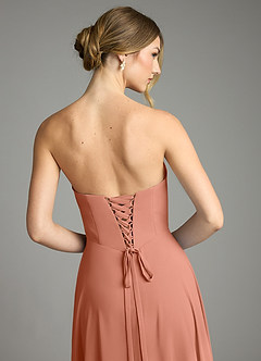 Azazie Ayla Abiti da Damigella Abito A-Line in Chiffon Scollo a Cuore Più Tagliato image11