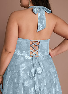 Isabeau Powder Blue Midi Dress image13