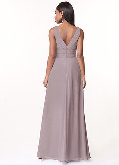 Azazie Julianna Bridesmaid Dresses Dusk A-Line Chiffon Dress image2