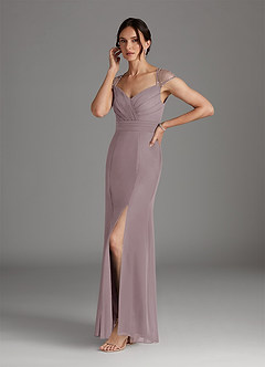 Azazie Blanchett Final Sale Dusk Mermaid Sequins Chiffon Dress image4