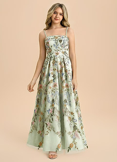 front Azazie Evangeline Junior Formal Dress