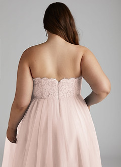 Azazie Roni Bridesmaid Dresses Rose Petal A-Line Sweetheart Neckline Tulle Convertible Dress image12